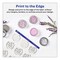 Avery 0.75 in. Diameter Printable Self-Adhesive Permanent ID Labels with Sure Feed - Clear (400/Pack)